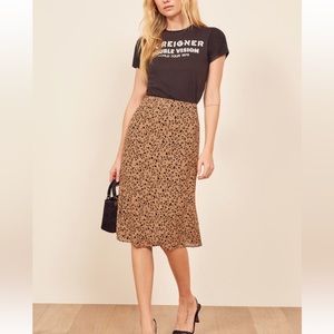 Reformation mia midi skirt